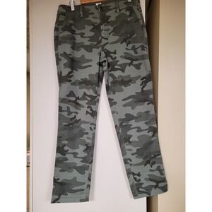 GAP Girlfriend Chino Camo Pants Women Sz 6 Grunge/Military Style